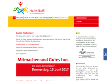 Tablet Screenshot of benefizlauf-halle.de